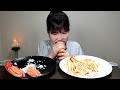 mukbang spicy kimchi.