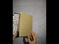 floweret sparkles–champagne glittery laser cut pocket fold with floral patterned invitation EWWS238