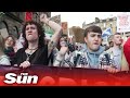 Angry young climate change activists call for 'radical change' marching through Glasgow