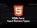HTML Tutorial #25 - HTML Input Types | All HTML Input Types You Need To Know