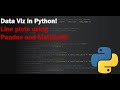 Data Visualization in PYTHON - Using PANDAS and MATPLOTLIB to create a line plot