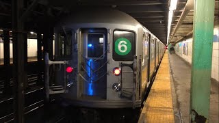 IRT Pelham Line: Manhattan, Pelham and Parkchester bound R62A (6) Lcl/Exp Trains @ Longwood Ave