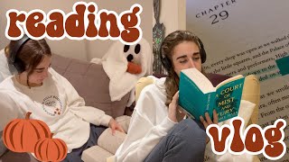 end of fall reading vlog | acomaf and getting ill :(