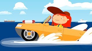 Doctor McWheelie - An Amphibious Car. A Car Cartoon