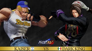 KOFXV KAISER Argentina (Ryo,Kyo,Terry) Vs DARK KING (Duolon,Rugal,Yashiro) #kofxv International KOF