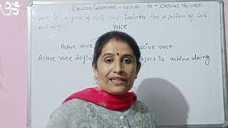 ENGLISH GRAMMAR LECTURE - 10 CHANGE THE VOICE. IMP FOR ALL COMPETITIVE EXAMS