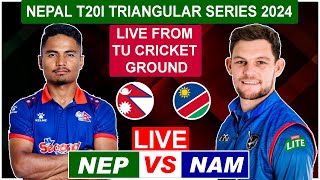 NEPAL VS NAMIBIA || Triangular T20I Series 2024 || NEP VS NAM Tri National Cricket Match