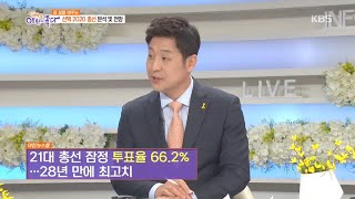 [아침 뉴스룸] 내 삶을 바꾸는 선택 2020 총선 분석 및 전망 [생방송 아침이 좋다] 20200416