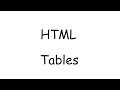 HTML Tables Tutorial