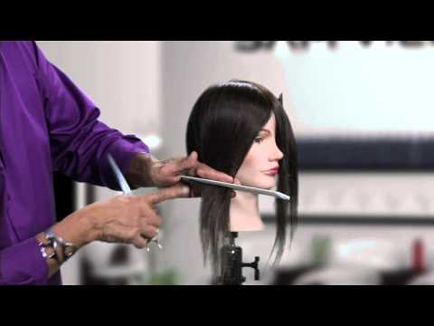 How to cut an asymmetrical bob without cutting a diagonal line How to cut an asymmetrical bob without cutting a diagonal line
