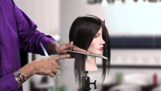 How to cut an asymmetrical bob without cutting a diagonal line