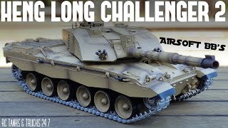 Heng Long Challenger 2 1/16 RC Tank - AIRSOFT BB'S And Metal Tracks - Full Review