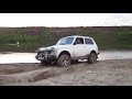 Нива сток по песку на cordiant off road 1 резина 2 атмосферы