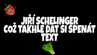 JIŘÍ SCHELINGER- COŽ TAKHLE DÁT SI ŠPENÁT (TEXT) | Johny Jahoda_CZ