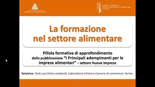 Adempimenti per le imprese alimentari - 2: La formazione nel settore alimentare