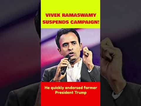 Vivek Ramaswamy Suspends His Campaign! - YouTube