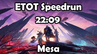 Godfall - ETOT Speedrun - 22:09 - Mesa Poison consume build