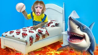 Mono BuBu Va a Pescar Tiburones y Escapa del Suelo lleno de Lava - MONO BUBU ESP