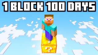 100 Days but it's a SINGLE Lucky Block!