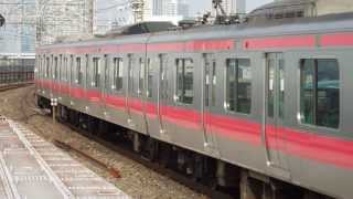 京葉線E233系 潮見～新木場 JR-East E233 series EMU