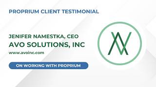 Avo Solutions, Inc on Working With Proprium | Client Testimonials