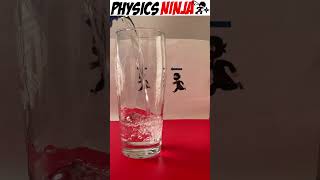 Index of Refraction Demo: Bending light #physics #experiment #physicsninja