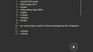 using pre, code, kbd, samp tag in html