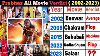 Prabhas all movie box office collection || Prabhas hit and flop movies list,