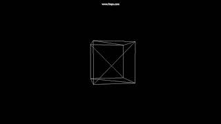 cube wireframe rotating
