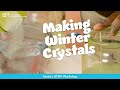 Crystal icicles science experiment for children