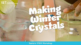 Crystal icicles science experiment for children