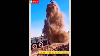 Borewell drilling#borewell #waterfall #technology #machinery #shorts ||