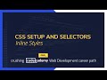 Crushing Codecademy PRO WEB DEVELOPMENT career path Challenge - Inline Styles