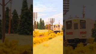 【Nゲージ】カーブを通過するキハ54形(N scale model,Japanese train, Type KIHA54) #shorts