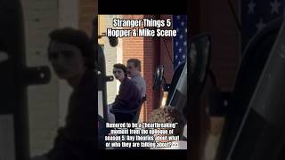 Stranger Things 5 Mike Hopper Scene Leaked Strangerthings