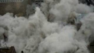 Landmark building implosion in Fort Worth