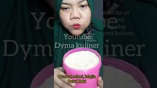 DYMA KULINER 💕ASMR RAW RICE EATING💕 Makan Beras Mentah💕 #mukbang #shorts @dymavlog @Dymareal