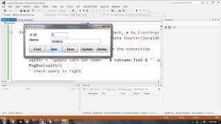 Database Connectivity of Visual Basic 2012 with SQLServer part 10