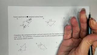 Notes Pythagorean and Sp Right Triangles