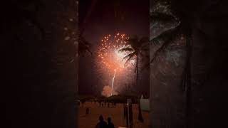 2024年-2025年マイアミビーチのカウントダウン花火　フィナーレ　Miami beach countdown fireworks