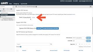 WHM Tutorials - MultiPHP Manager