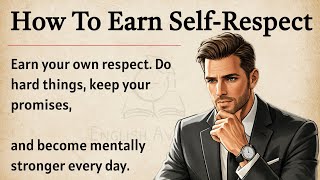 How To Earn Self-Respect | Graded Reader | Improve Your English Fluency ✅️