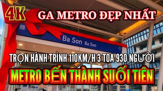 Hướng dẫn đi Metro số 1 Bến Thành Suối Tiên, HCMC Metro Ga Ba Son quá đẹp!