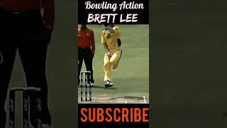 Brett Lee bowling action in slow motion #shorts #cricket