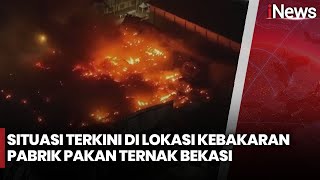 Api Belum Padam, Situasi Terkini di Lokasi Kebakaran Pabrik Pakan Ternak Bekasi - iNews Prime 01/11