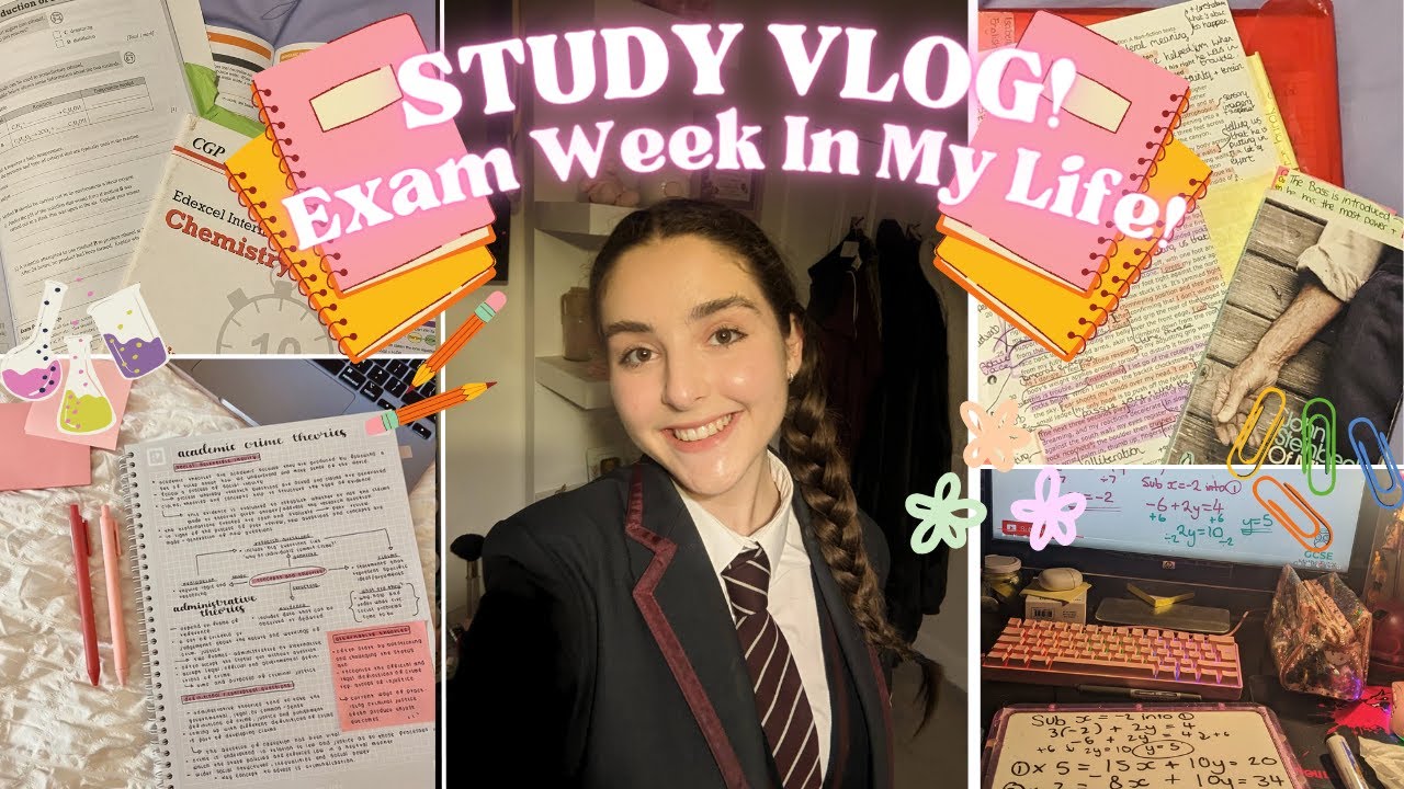 STUDY VLOG! | Exam Week In My Life! 📚☕️🎓 |👑 It’s Isabella! 👑 - YouTube