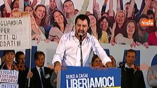 LEGA A BOLOGNA, SALVINI: FACCIAMO SCAPPARE I NOSTRI RAGAZZI E CI RIEMPIAMO DI IMMIGRATI ROMPISCATOLE