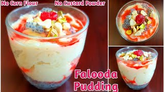 Falooda Pudding | Easy Milk Pudding Recipe | Quick Falooda Dessert Recipes