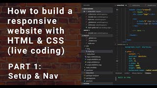 Build a responsive website with HTML & CSS - Part 1 [Live Coding]
