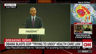 Obama slams GOP attempts to repeal Obamacare